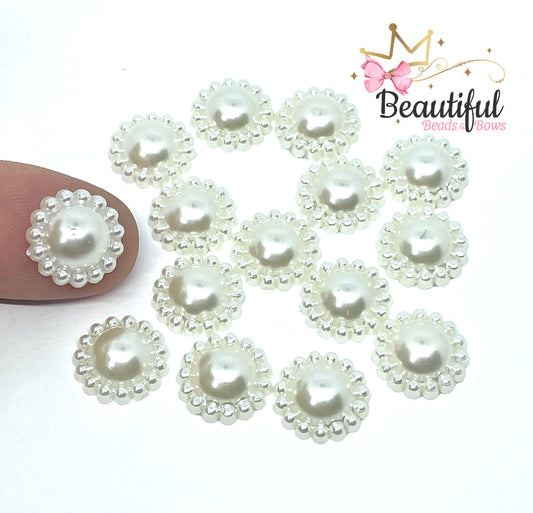 Flower Pearl 12mm Flatback