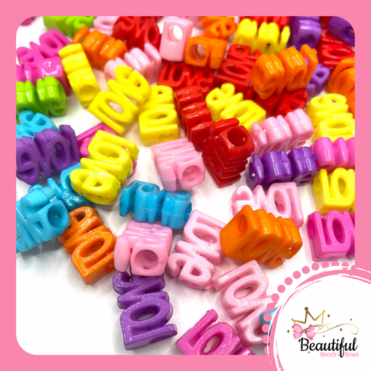 Love Word Beads